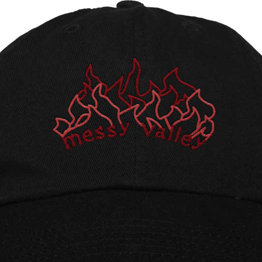 Embroidered Flame Dad Hat