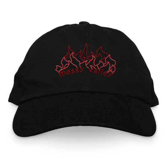 Embroidered Flame Dad Hat