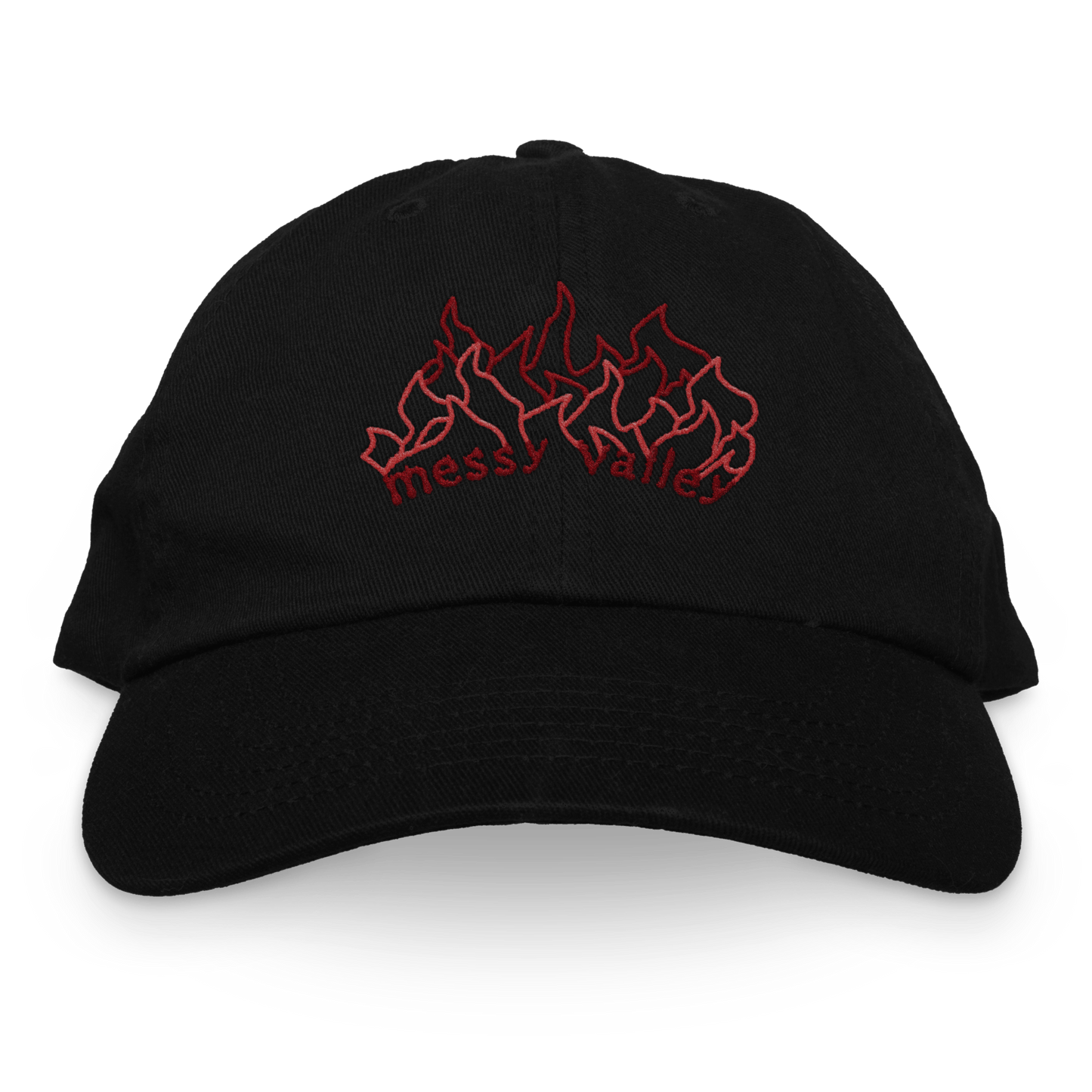 Embroidered Flame Dad Hat