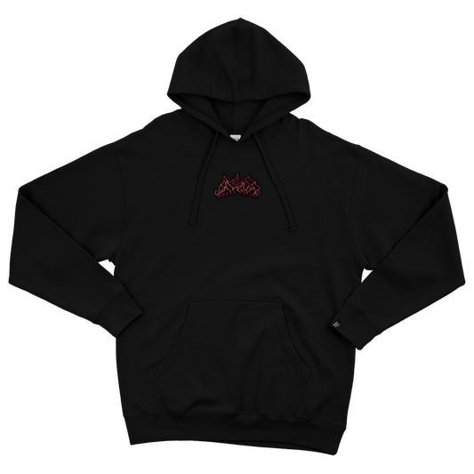 Classic Embroidered Flame Hoodie